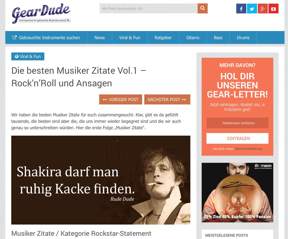 Get Musikerzitate Desktop Wallpaper Musikerzitate